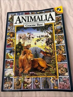 Animalia Picture-Heavy Hardcover by Graeme Base - Colorful Illustrated Cover